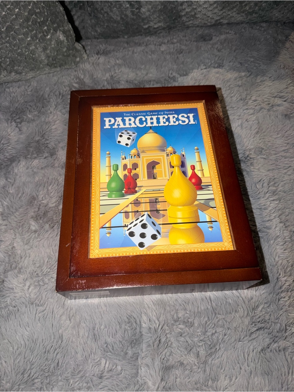 Vintage Parcheesi Classic Board Game – Brown Box with Yellow/Red/Green/Blue